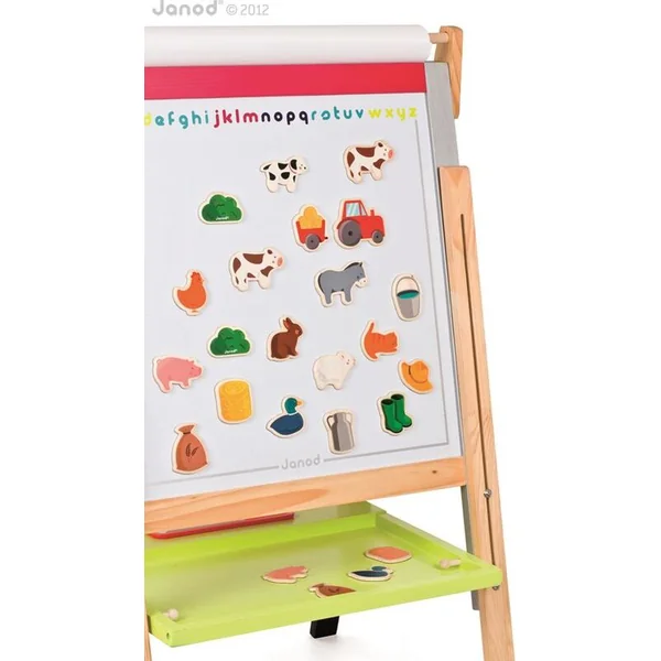 Janod Aimants en bois pour enfants Ferme 24 pcs