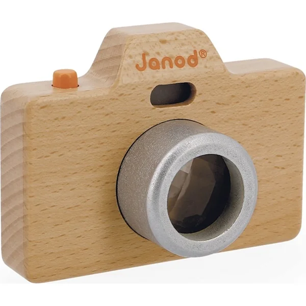 Janod Appareil photo en bois pour enfants avec sons et lumière