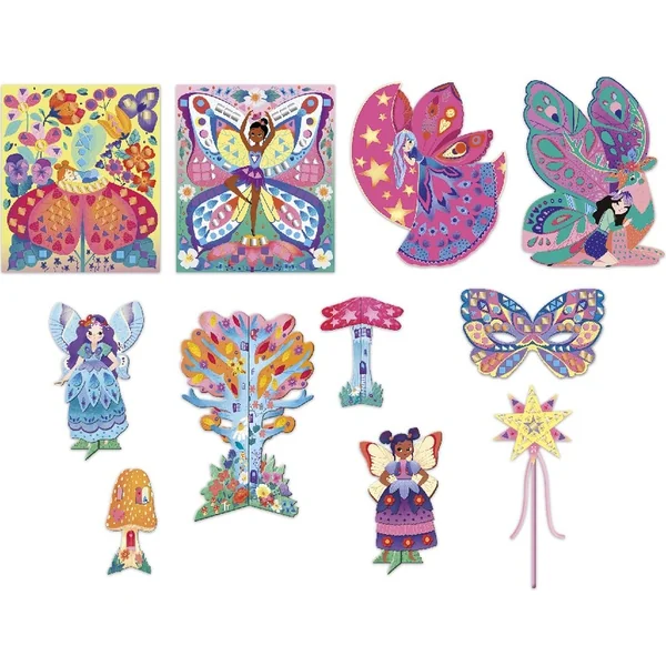 Janod Atelier Coffret Créatif XXL avec activités Fées Magiques