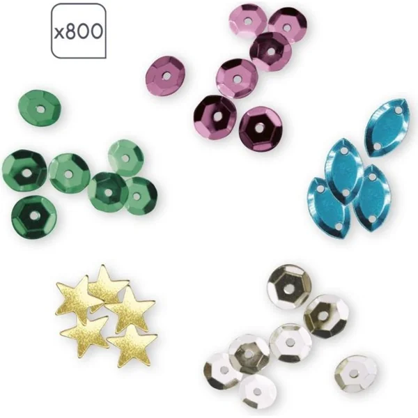 Janod Atelier Set Maxi Images avec paillettes Sirènes à partir de 6 ans