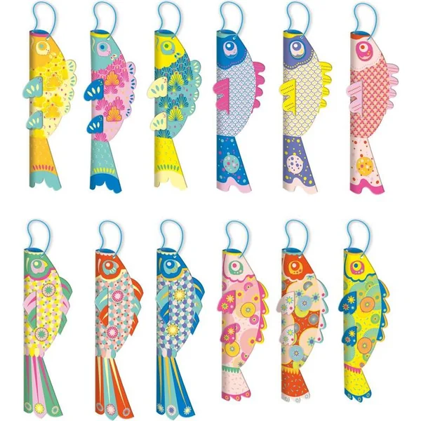 Janod Atelier Set Mini Origami pliages en papier Poissons