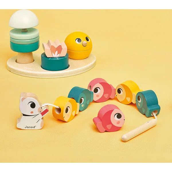 Janod Boîte Perfectionnement de la motricité fine chez les enfants à partir de 18 mois