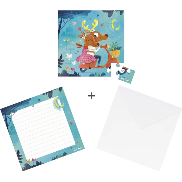 Janod Carte d'anniversaire avec puzzle La vie douce