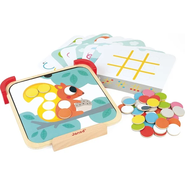 Janod chips magnétiques J'apprends les couleurs avec des modèles