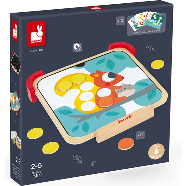 Janod chips magnétiques J'apprends les couleurs avec des modèles