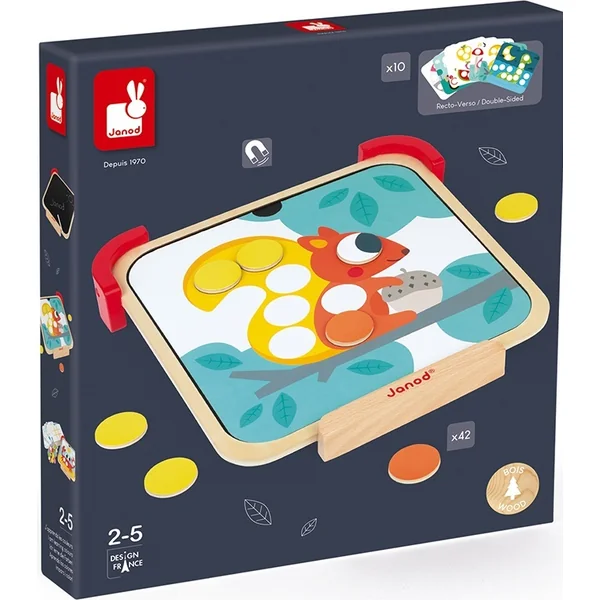 Janod chips magnétiques J'apprends les couleurs avec des modèles