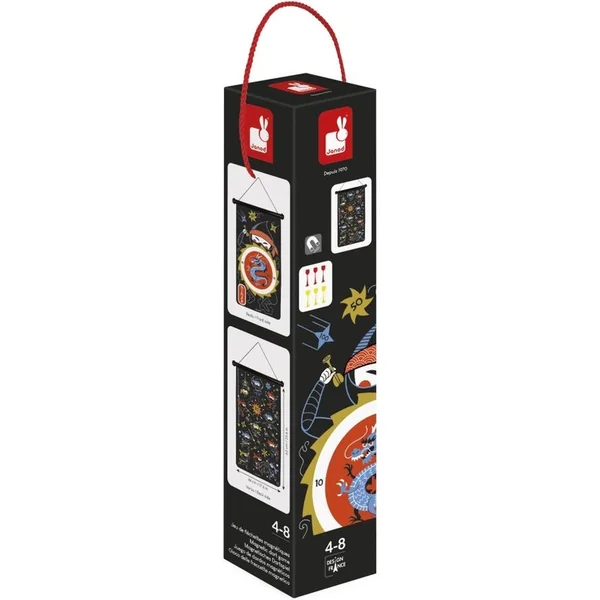 Janod Cible magnétique avec fléchettes sans pointe Ninja