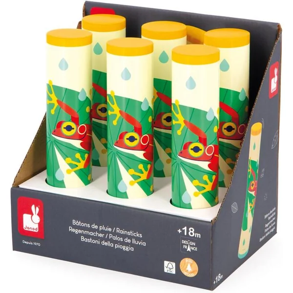 Janod Gioia Instrument de musique en bois pour enfants Pluie tombante