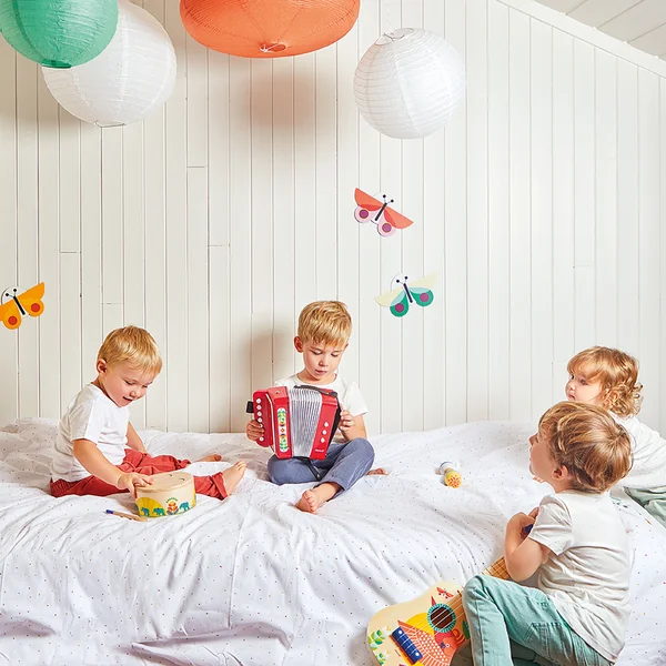 Janod Gioia Instrument de musique en bois pour enfants Tambour