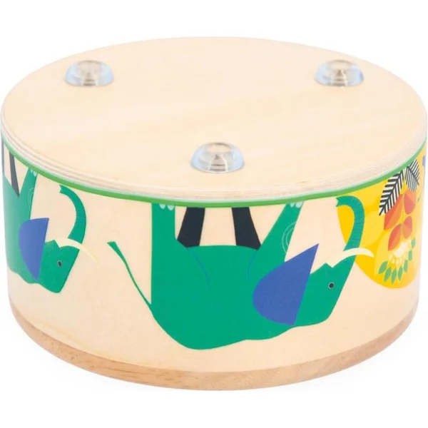 Janod Gioia Instrument de musique en bois pour enfants Tambour