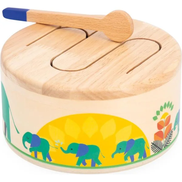 Janod Gioia Instrument de musique en bois pour enfants Tambour