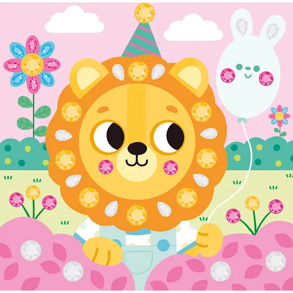 Janod My arts&crafts Kit créatif Strass et autocollants Animaux