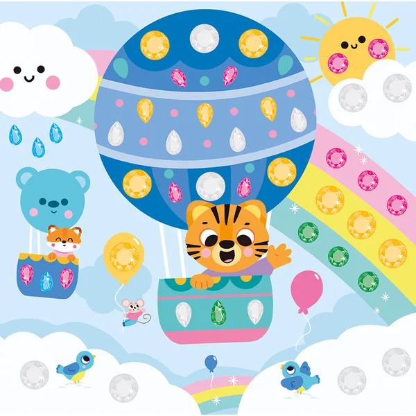 Janod My arts&crafts Kit créatif Strass et autocollants Animaux