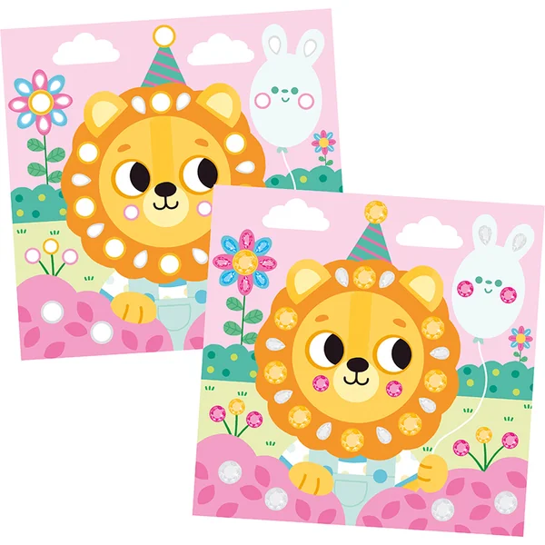 Janod My arts&crafts Kit créatif Strass et autocollants Animaux