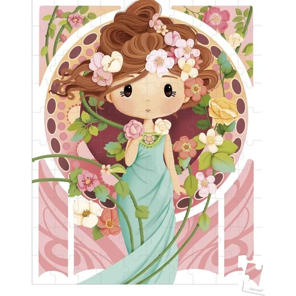 Janod Puzzle dans une valise Art Nouveau Mucha 100 pcs