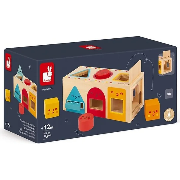 Janod Puzzle en bois Montessori Formes