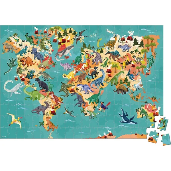 Janod Puzzle éducatif Dinosaures 200 pcs