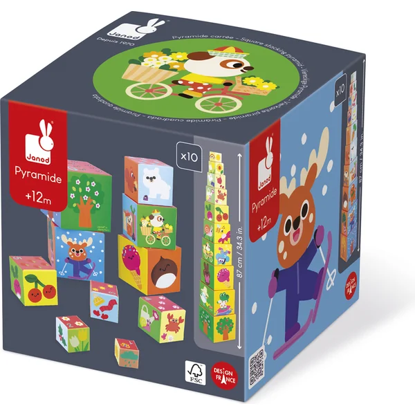 Janod Pyramide en carton Quatre saisons