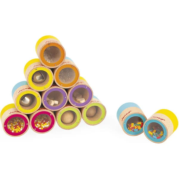 Janod Sensory Jeu sonore sensoriel pour enfants Pexeso Memo 12 pcs