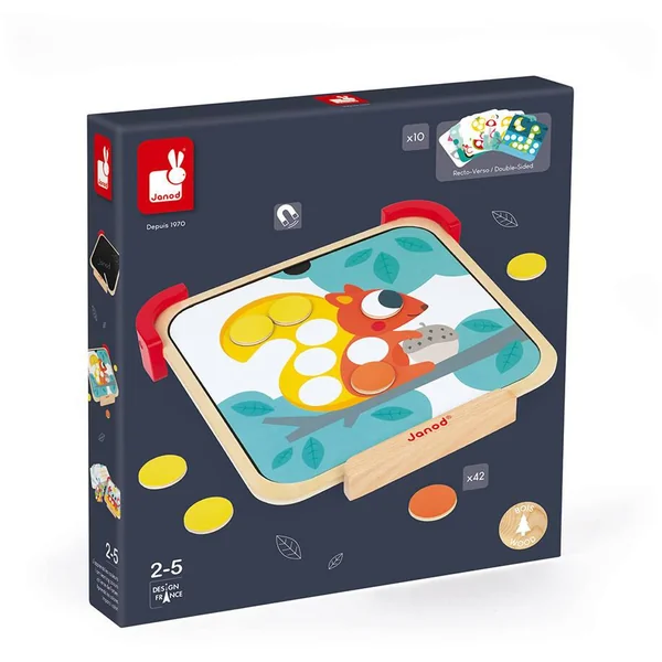 J'APPRENDS LES COULEURS - PASTILLES MAGNÉTIQUES (BOIS)