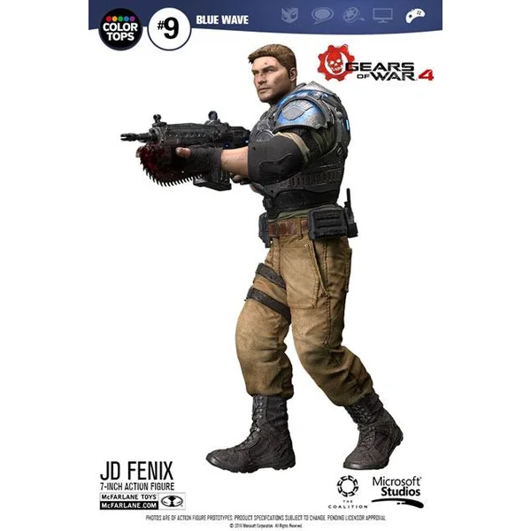 JD FENIX FIGURINE GEARS OF WAR 4 McFARLANE TOYS 18 CM