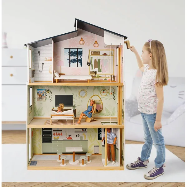 JENNY - MAISON DE POUPEE MANNEQUIN EN BOIS