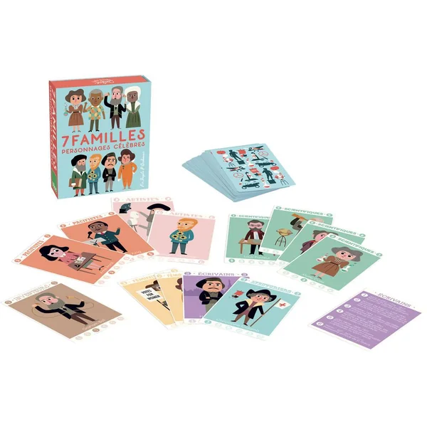 JEU DE 7 FAMILLES - PERSONNAGES CÉLÈBRES - INGELA P.ARRHENIUS