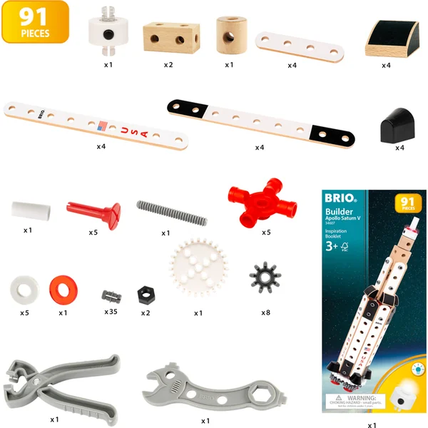 Jeu de construction BRIO BUILDER NASA Apollo Saturn V