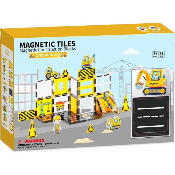 Jeu de construction magnétique - Chantier 31 pcs