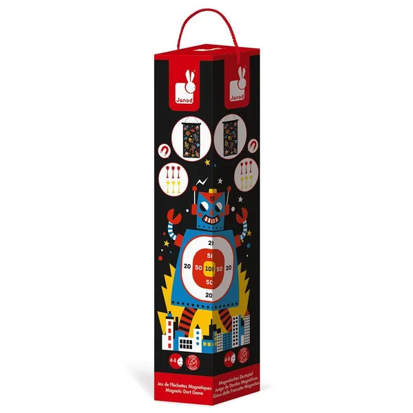 JEU DE FLÉCHETTES MAGNÉTIQUES ROBOTS - EN PLASTIQUE ET TISSUS