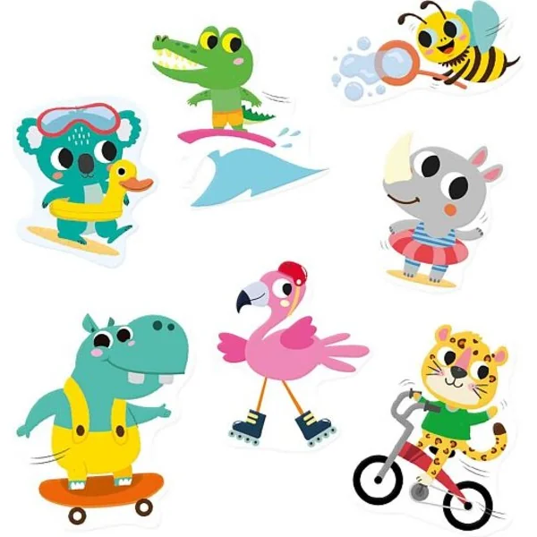 Jeu de voyage - autocollants de fenêtre mix, 38 pcs