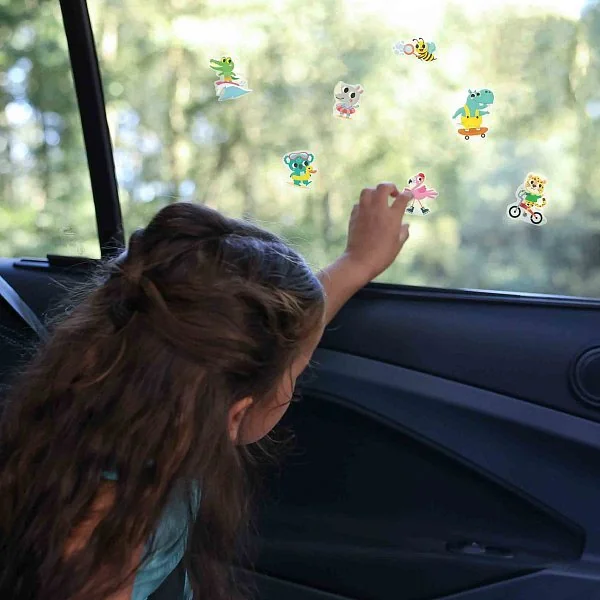 Jeu de voyage - autocollants de fenêtre mix, 38 pcs