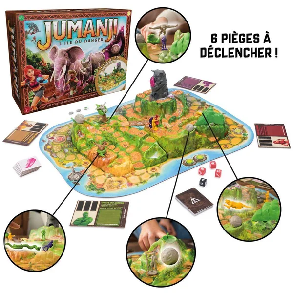 JEU JUMANJI L'ILE DU DANGER - PLATEAU 3D