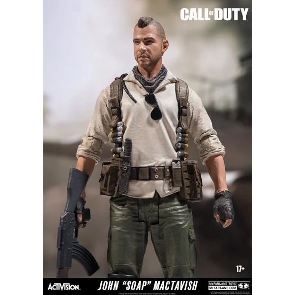 JOAN « SOAP » MACTAVISH FIGURINE CALL OF DUTY McFARLANE TOYS 15 CM