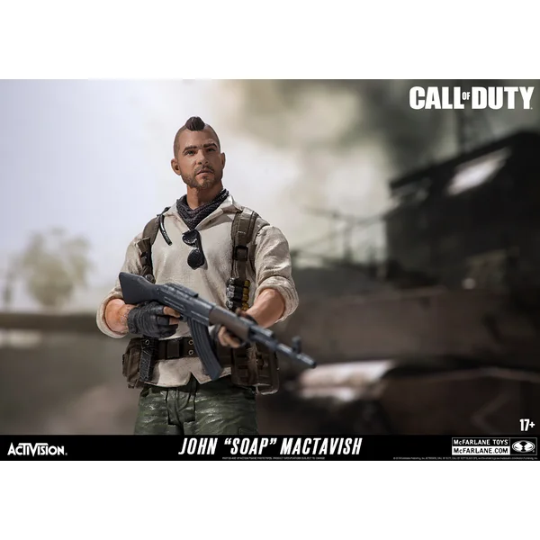 JOAN « SOAP » MACTAVISH FIGURINE CALL OF DUTY McFARLANE TOYS 15 CM