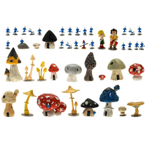 JOHAN ET PIRLOUIT: "LA FLUTE A SIX SCHTROUMPFS, 542 ANS!!??" - grande scène Pixi mini