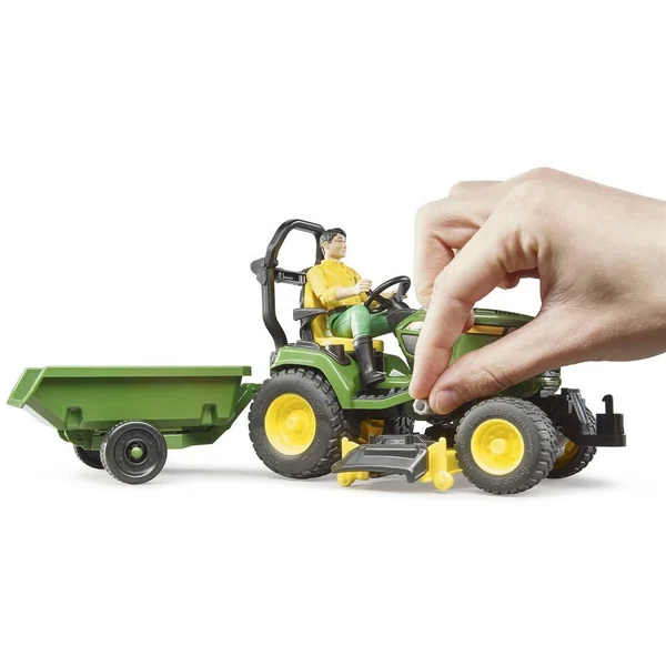 JOHN DEERE - COFFRET BWORLD TRACTEUR TONDEUSE 1:16