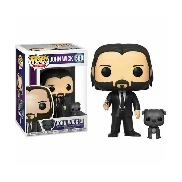 JOHN WICK WITH DOG FIGURINE POP MOVIE JOHN WICK FUNKO 580