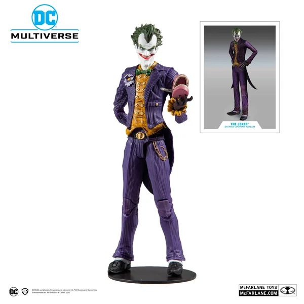 JOKER ARKHAM ASYLUM FIGURINE JOKER DC MULTIVERSE McFARLANE TOYS 18 CM