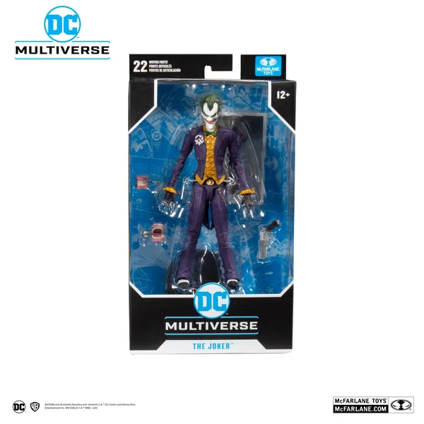 JOKER ARKHAM ASYLUM FIGURINE JOKER DC MULTIVERSE McFARLANE TOYS 18 CM