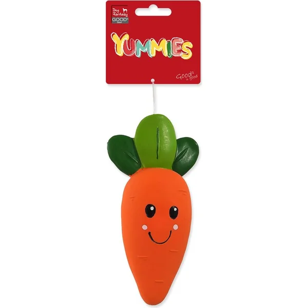 Jouet DF Latex légume carotte avec son 18cm