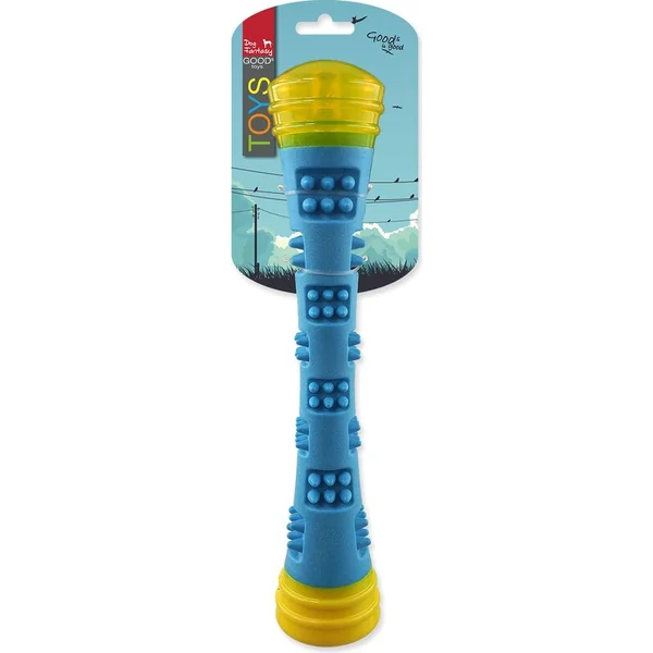 Jouet Dog Fantasy bâton magique lumineux, couineur bleu-jaune 6x6x32cm