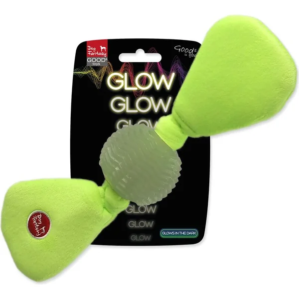 Jouet Dog Fantasy Glow balle blanche en TPR lumineuse dans le noir 25cm