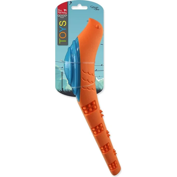 Jouet Dog Fantasy oiseau couineur orange-bleu 32x8,9x6cm