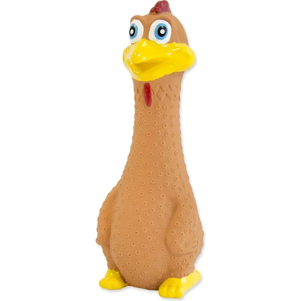 Jouet Dog Fantasy Poule en latex caquetant mix 19cm