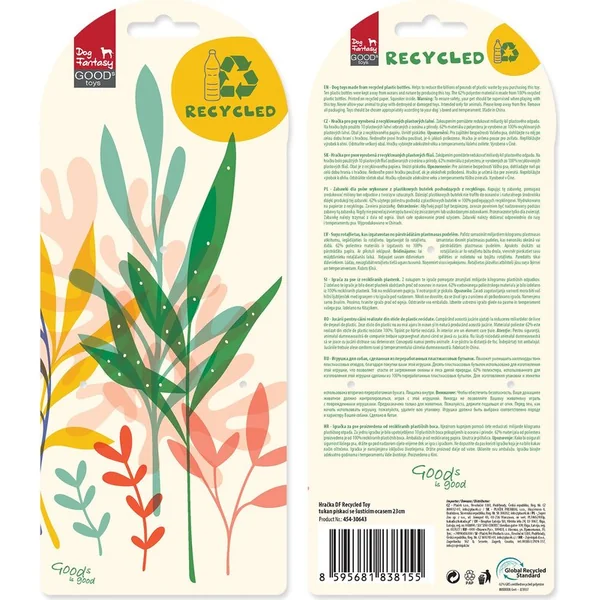 Jouet Dog Fantasy Recycled Toy toucan couineur avec queue bruissante 23cm