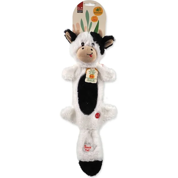 Jouet Dog Fantasy Recycled Toy vache qui couine avec poche à friandises 50cm