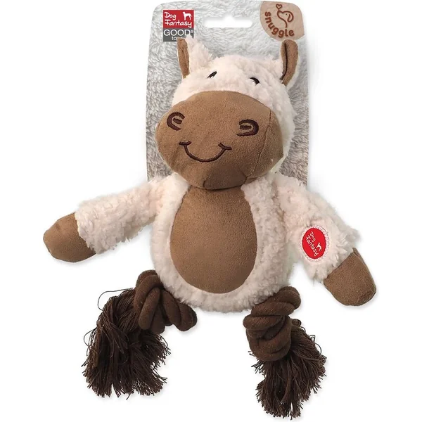 Jouet Dog Fantasy Snuggle mix animaux avec nœuds et sifflet 21cm