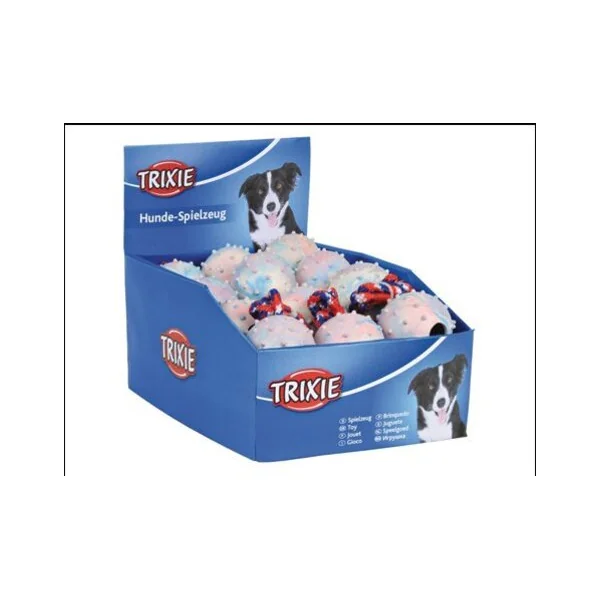 Jouet Trixie balle en caoutchouc sur corde 6cm