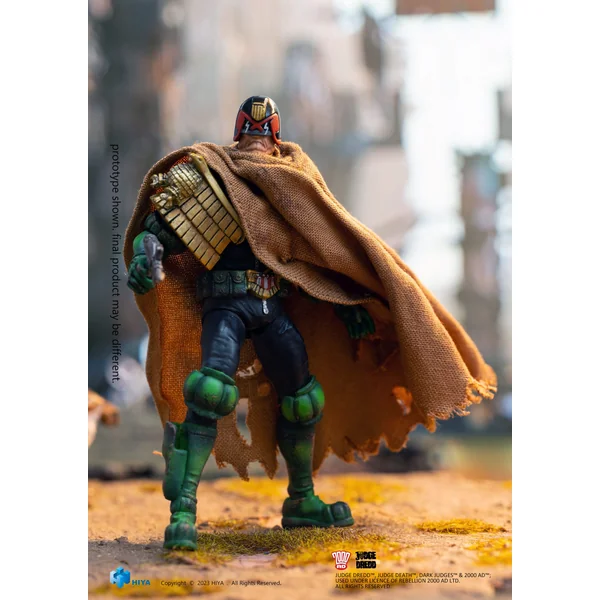Judge Dredd Cursed Earth figurine 1/18 Exquisite Mini 2000 AD Hiya Toys 10 cm